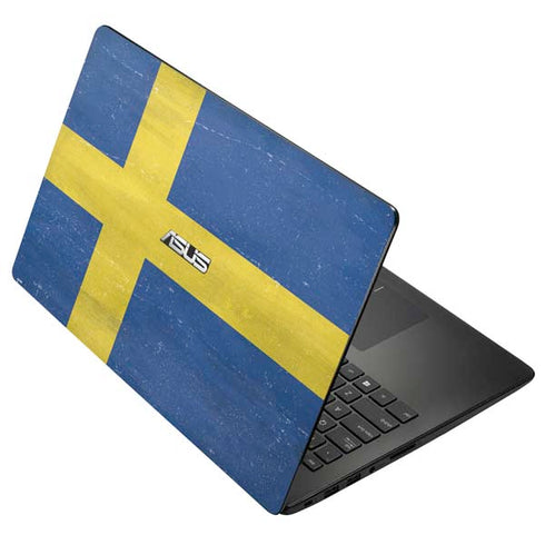 Sweden Flag Distressed Asus X502CA 15.6 Skin